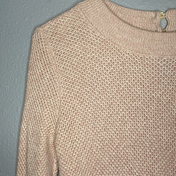 Loft Knit Pale Pink Crew Neck Sweater Size Small - Picture 4 of 10
